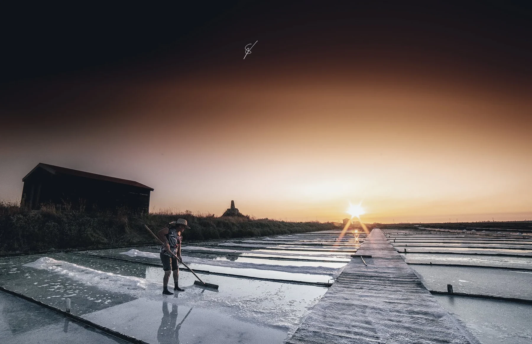 Salinas ao amanhecer
